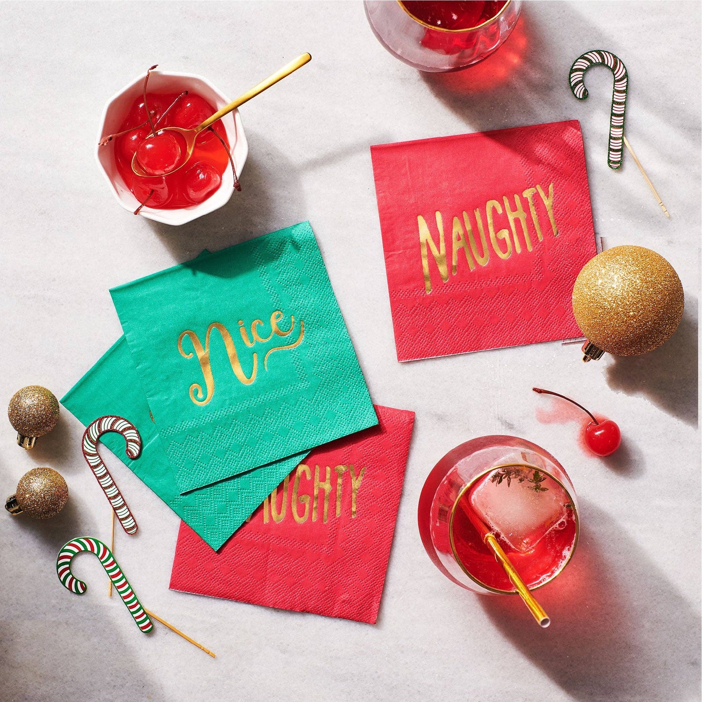 Naughty and Nice Napkins (25 Per Pack)