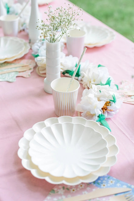 Eco-Friendly Pink Disposable Pastel Paper Party Tablecloth