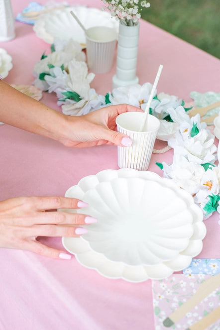 Eco-Friendly Pink Disposable Pastel Paper Party Tablecloth