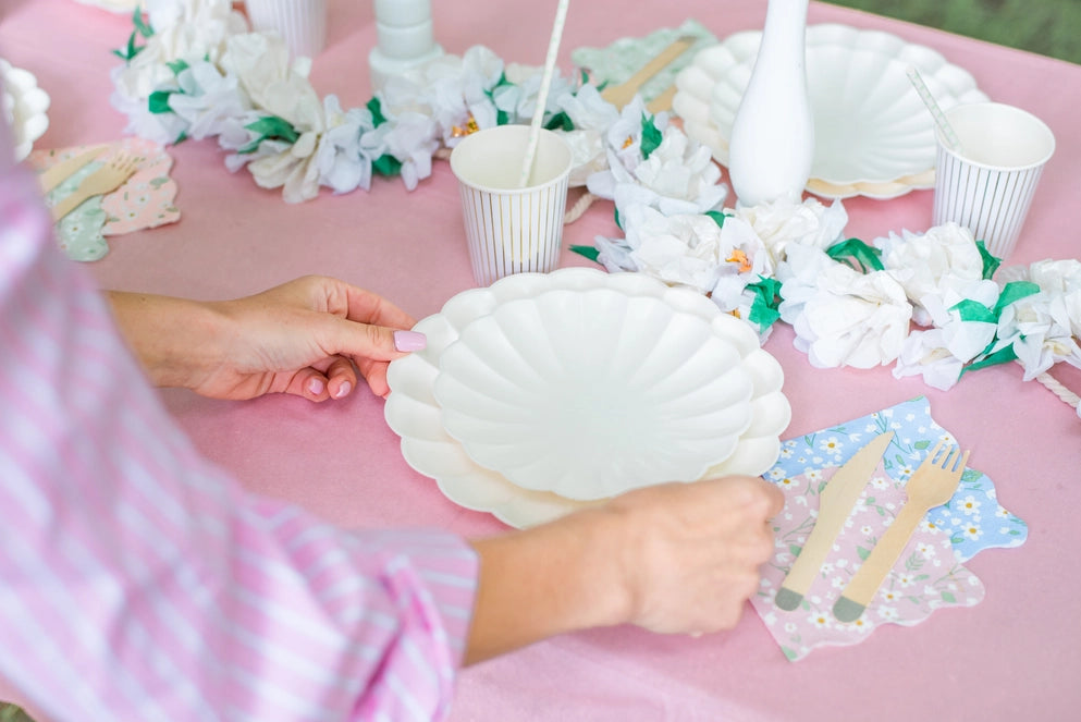 Eco-Friendly Pink Disposable Pastel Paper Party Tablecloth