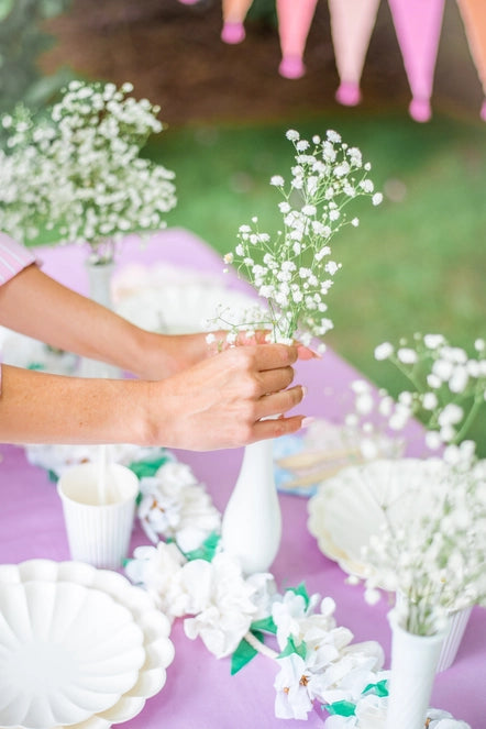 Eco-Friendly Purple Disposable Pastel Paper Table Cover