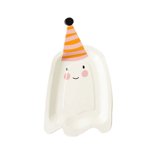 Ghoul Gang Ghost Party Hat Shaped Paper Plate