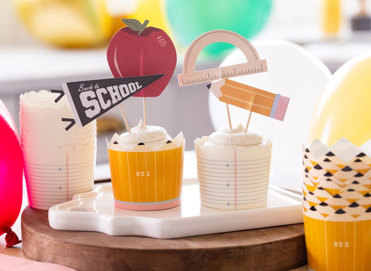 Back to School Baking and Treat Cups and Picks