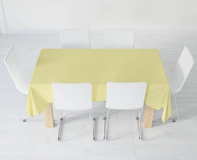 Eco-Friendly Yellow Disposable Pastel Paper Table Cover