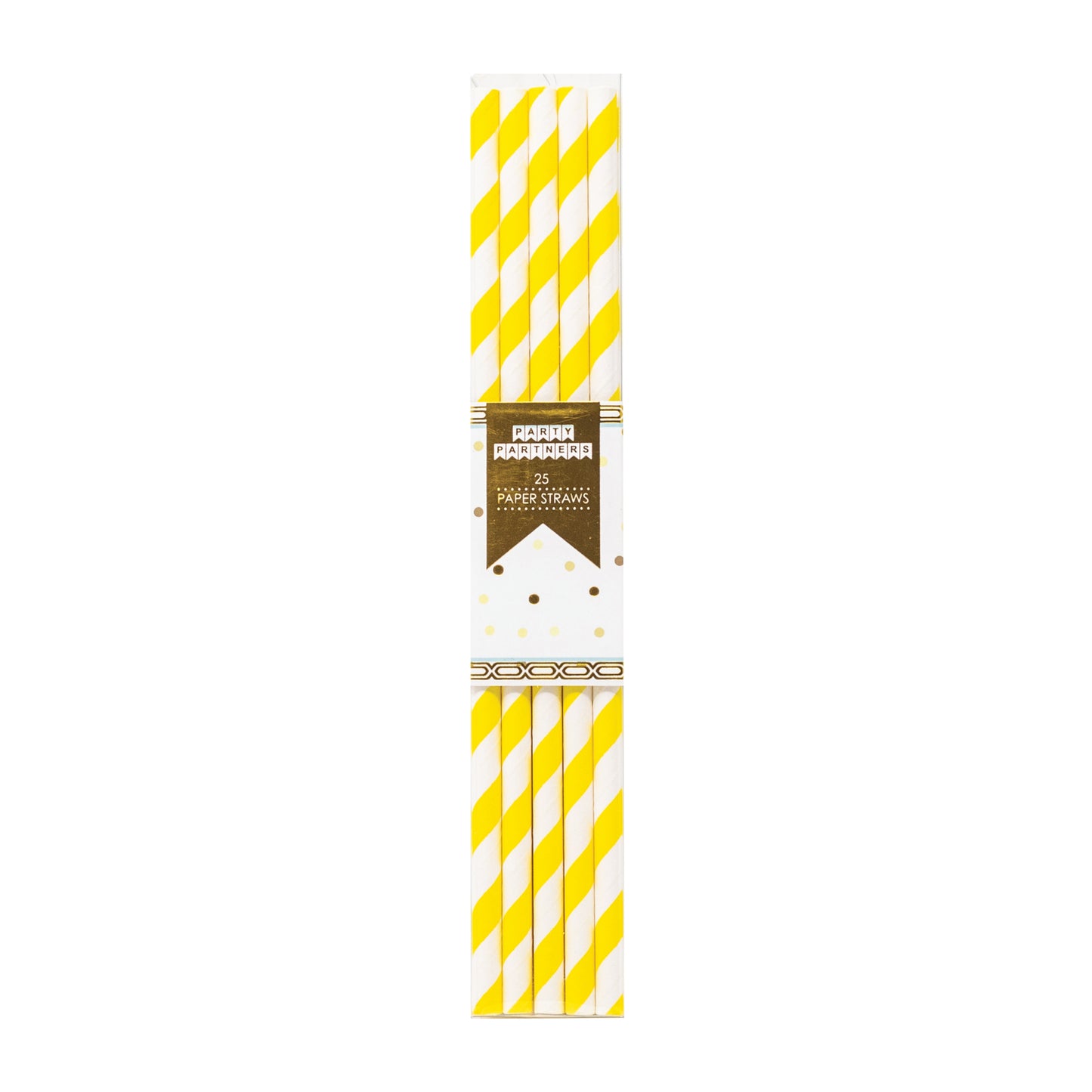 Yellow Striped Paper Straws