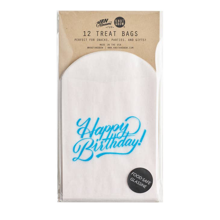 Happy Birthday Glassine Treat Bags