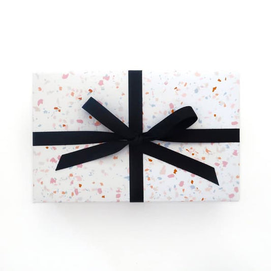 Terrazzo Gift Wrap Sheet (folded)