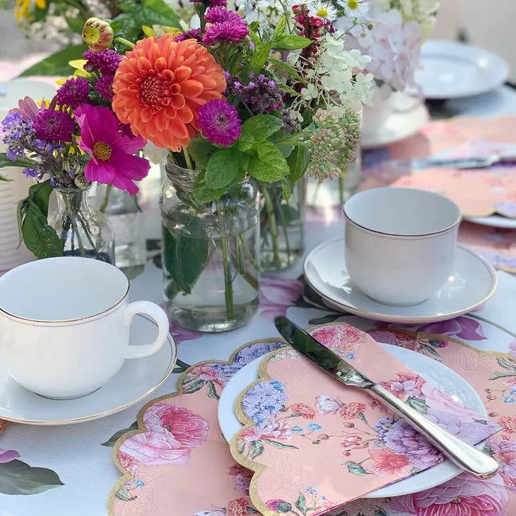 Truly Scrumptious Scalloped Floral Napkin