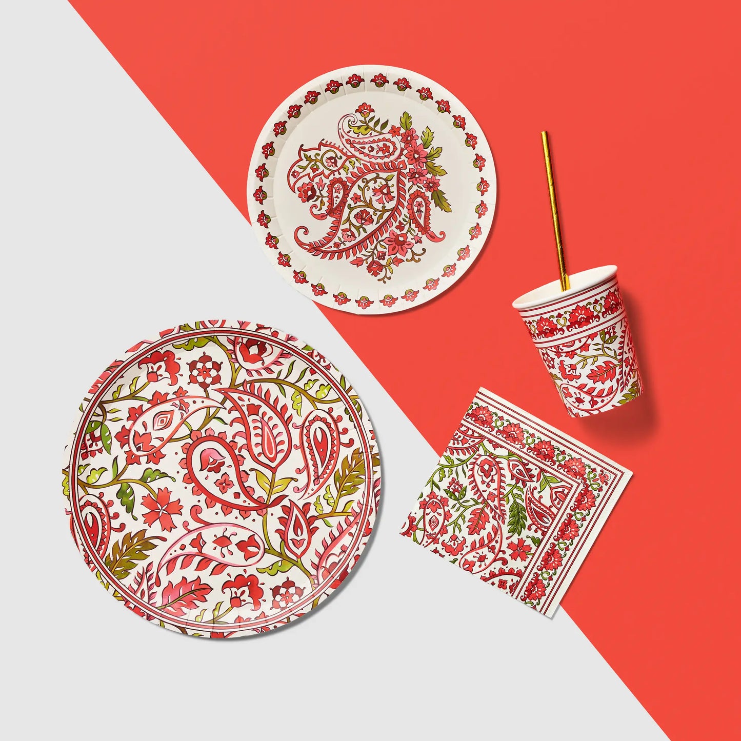 Festive Paisley Large Plates