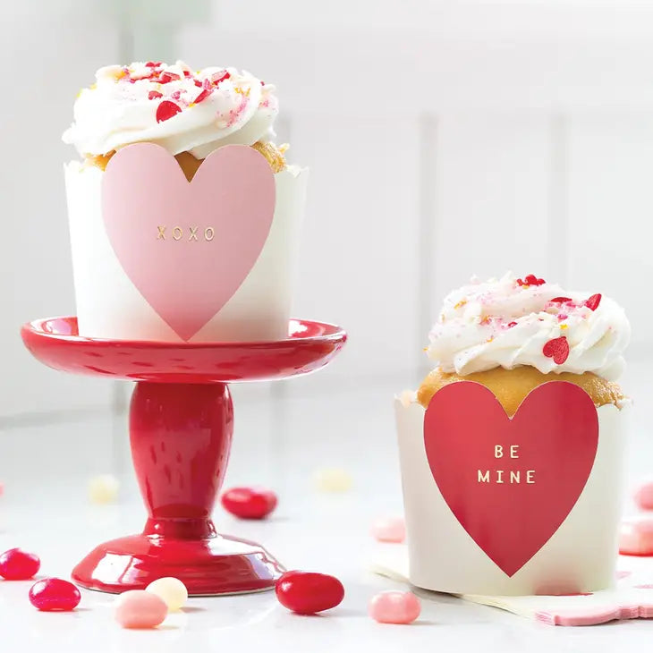 Gold Foil Heart Shaped 5 oz Baking Cups (50 ct)