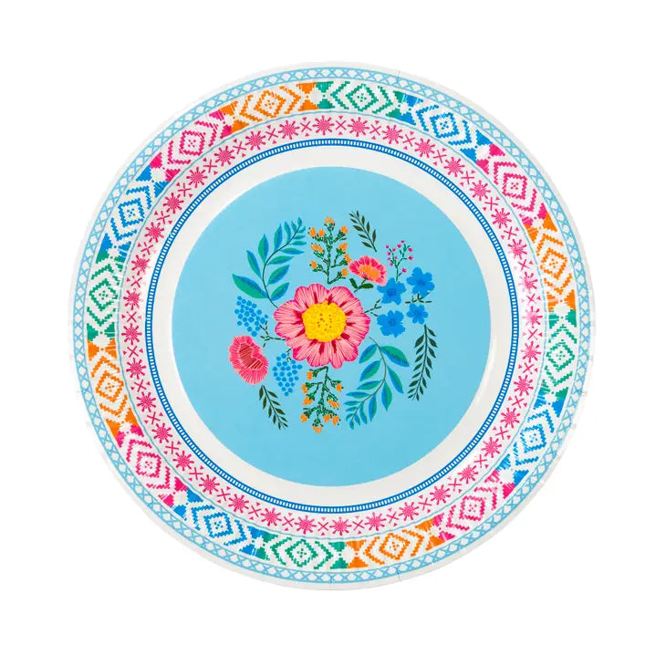 Boho Floral Paper Plates