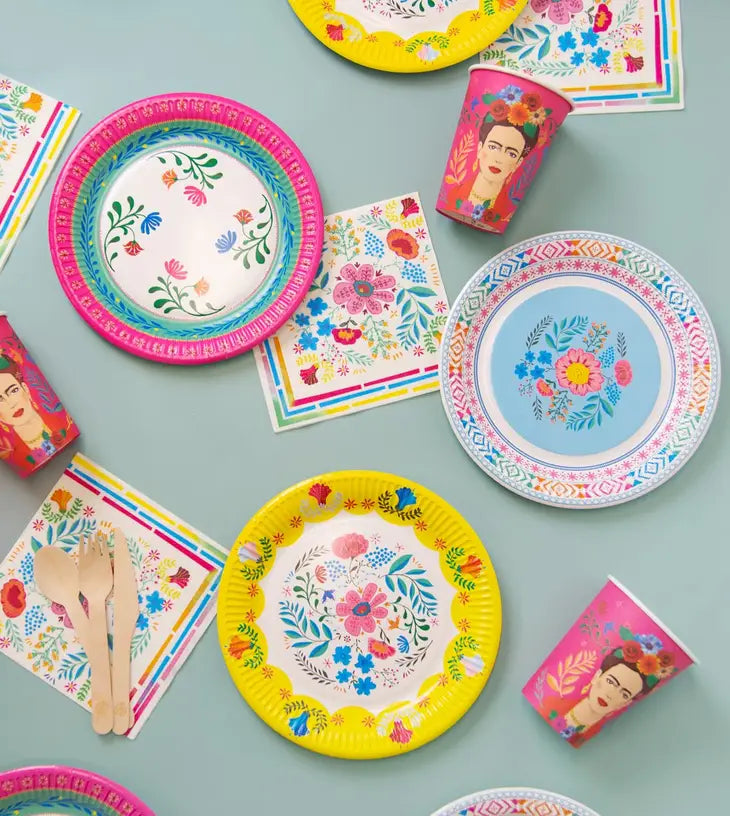 Boho Floral Paper Plates