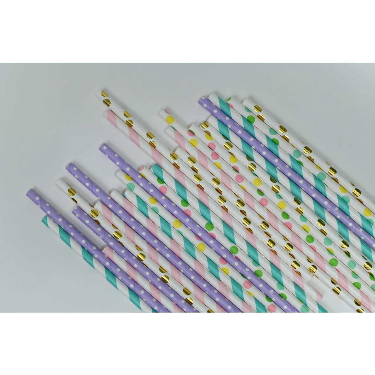 Dots and Stripes Paper Straws