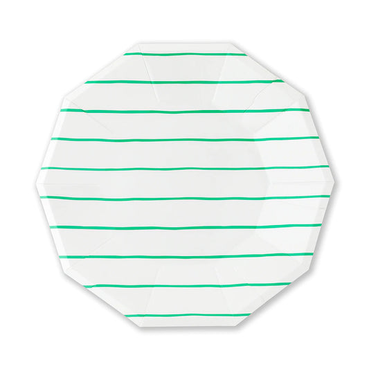 Clover Frenchie Striped Large Plates