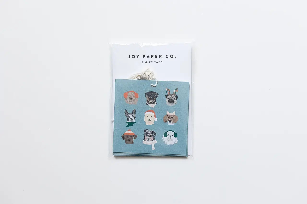 Holiday Dogs Gift Tag Set (Set of 8)