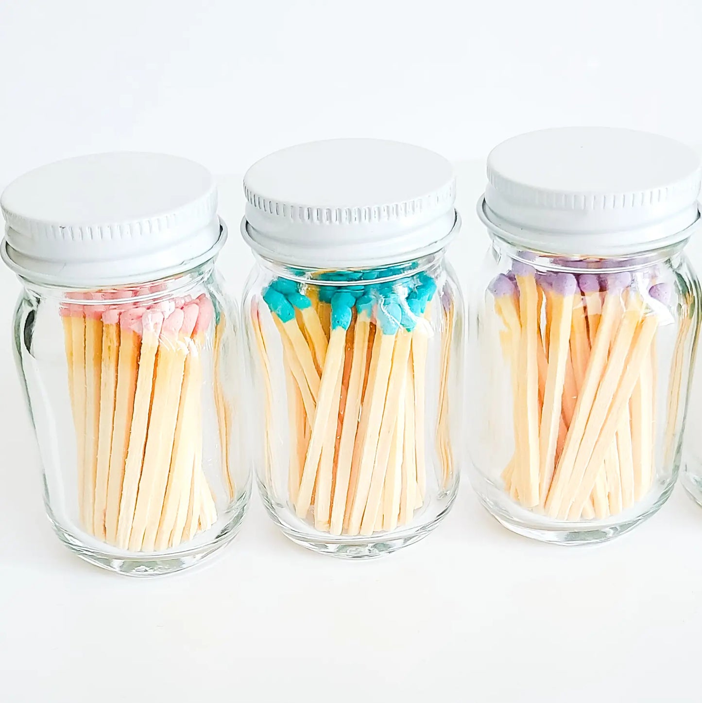 Fancy Matches in Mini Mason Jar