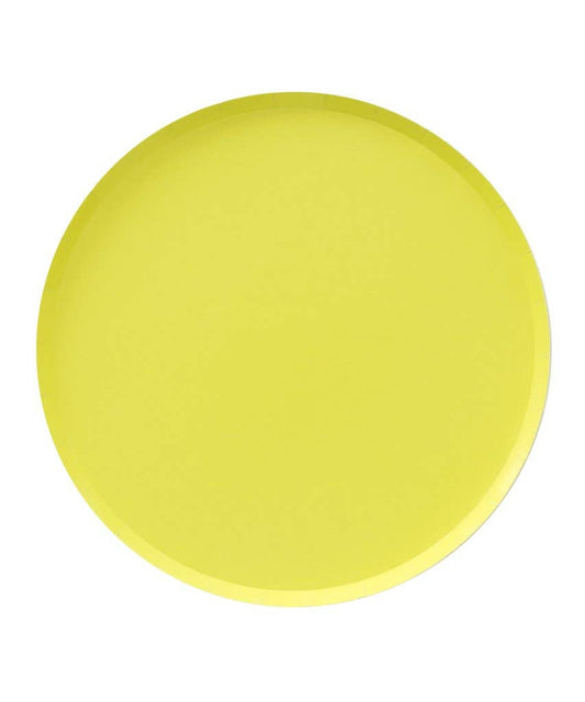 Chartreuse Large Low Rim Dinner Plates