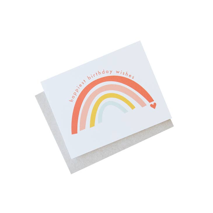 Rainbow Wishes Birthday Card