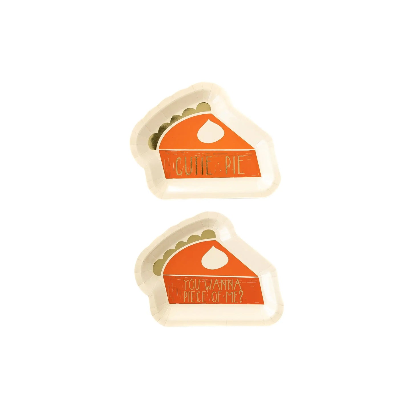 Cutie Pie Pumpkin Pie Dessert Plates