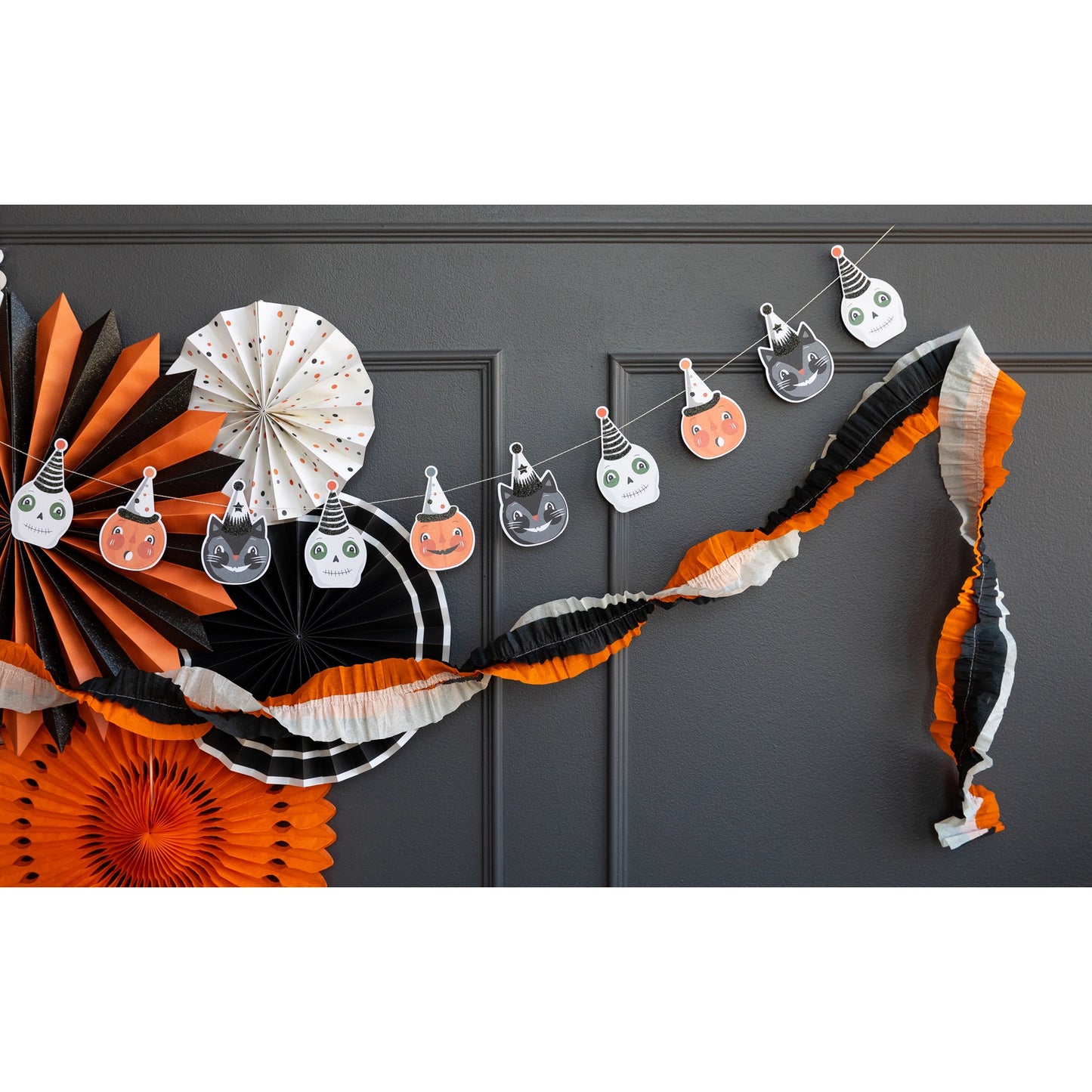 Vintage Halloween Crepe Banner