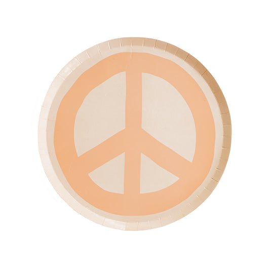 Peace & Love Dessert Plates