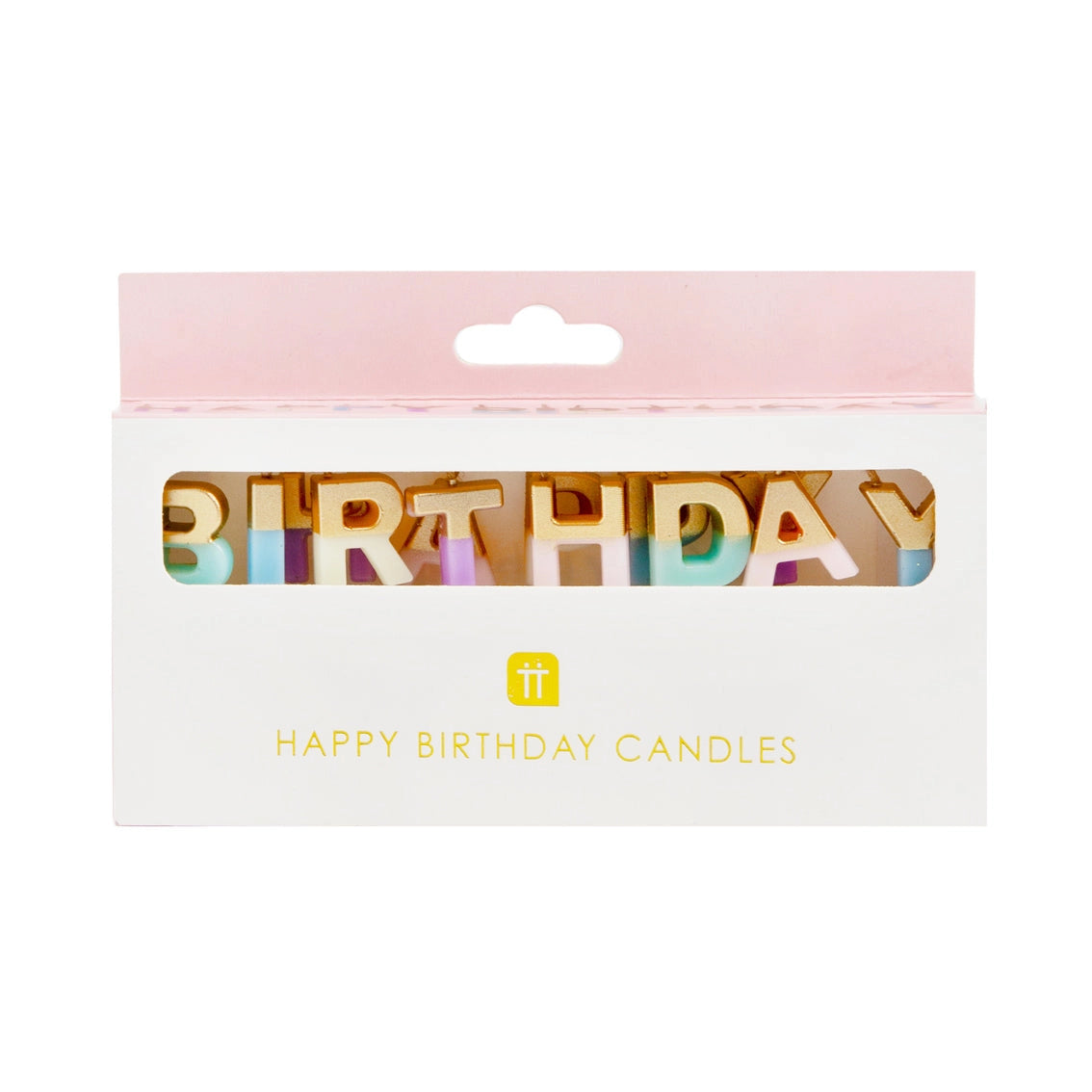 Pastel Color Happy Birthday Candles