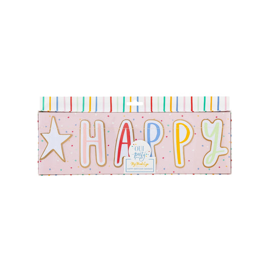 Happy Birthday Banner by Oui Party