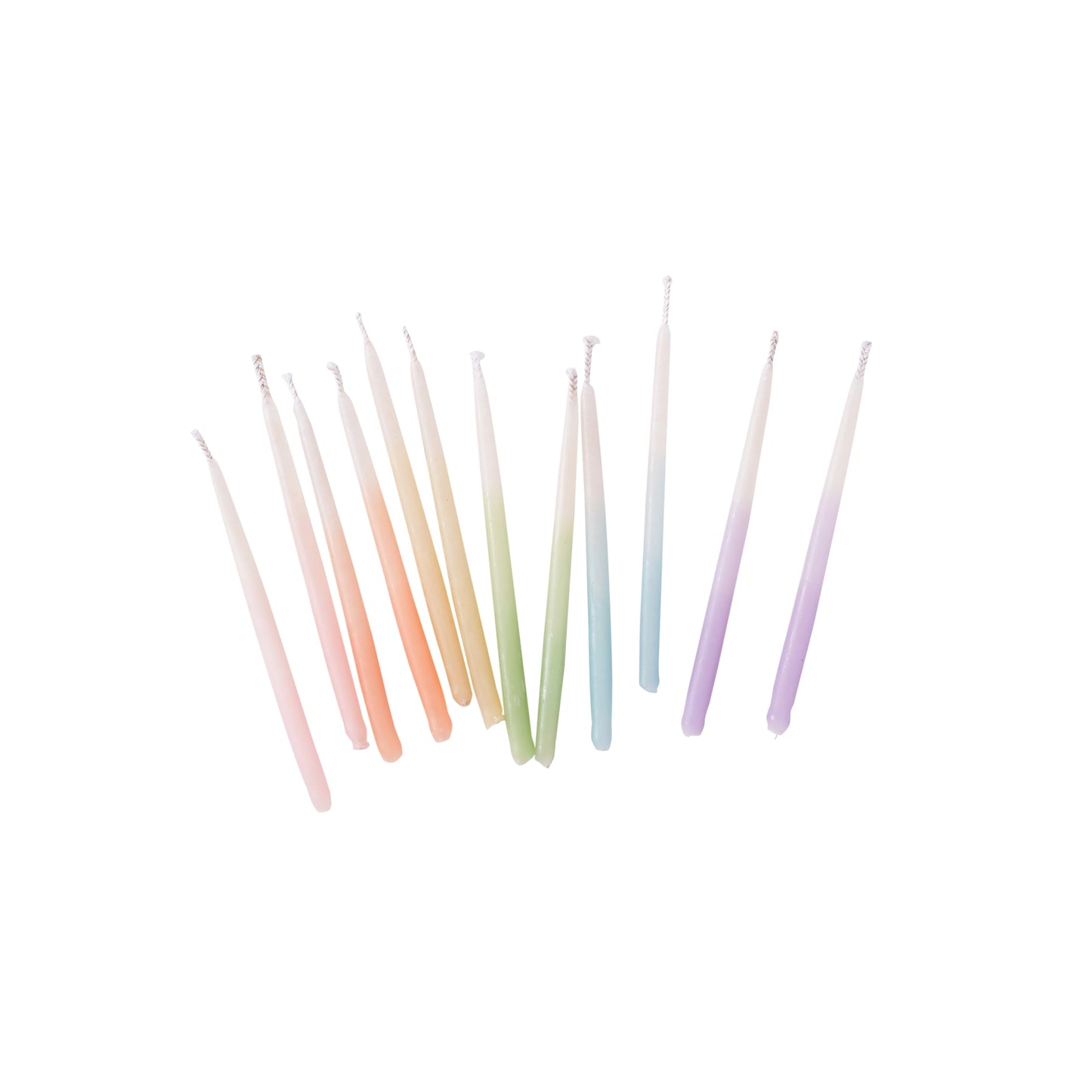 Rainbow Ombre Beeswax Candles