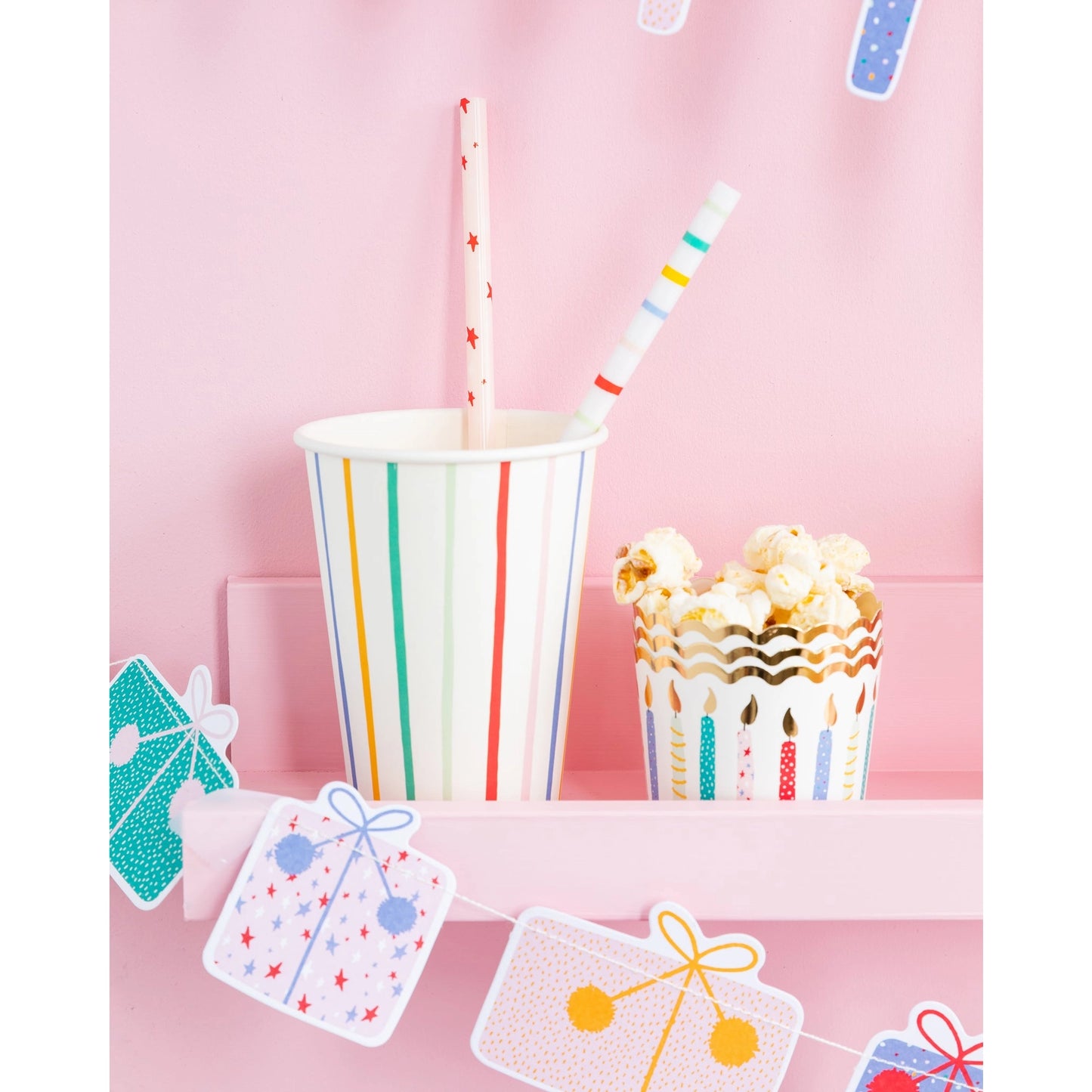 Reusable Birthday Straws by Oui Party